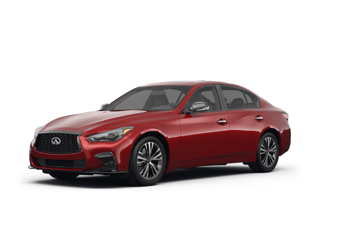 Infiniti Q50 2024 lease deal in NYC — front view