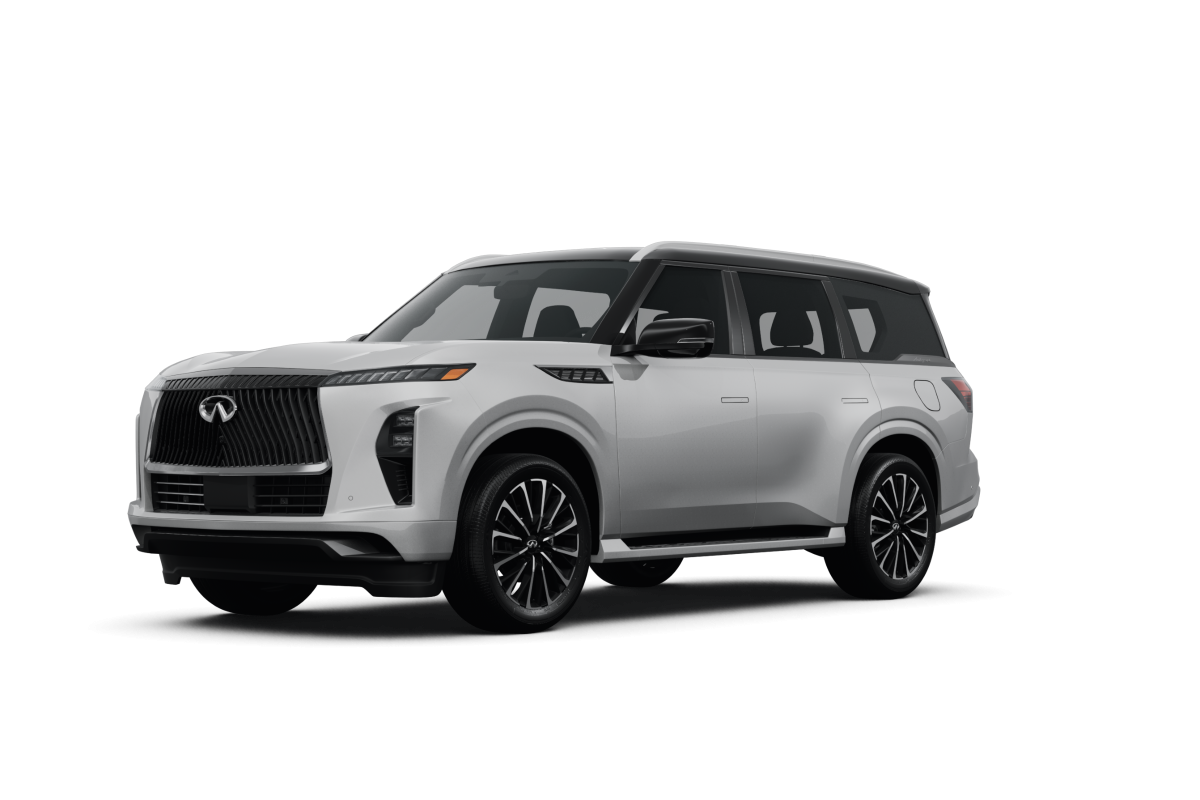Infiniti QX80 2027 lease deal in NYC — front view