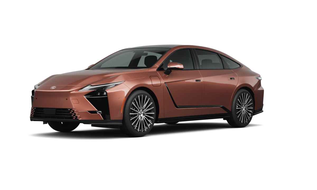 Lexus ES 500e 2026 lease deal in NYC — front view